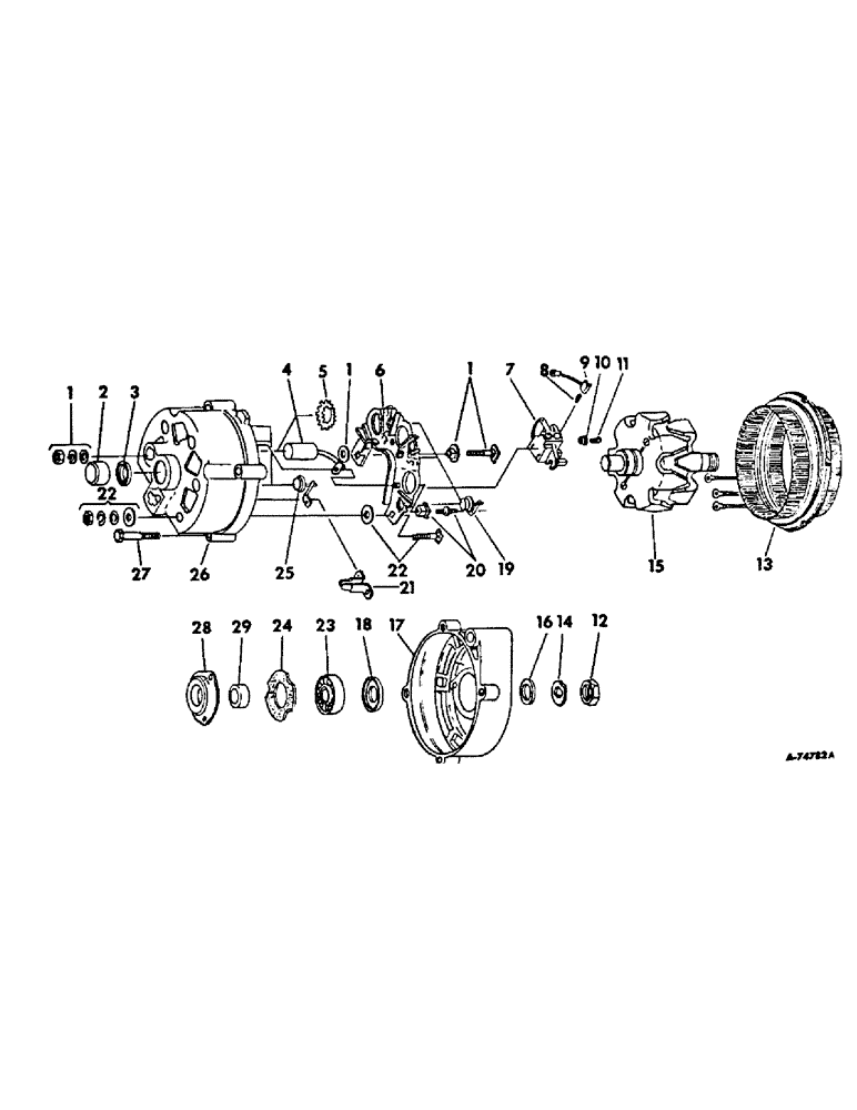 Схема запчастей Case IH 574 - (08-04) - ELECTRICAL, ALTERNATOR-GENERATOR (06) - ELECTRICAL