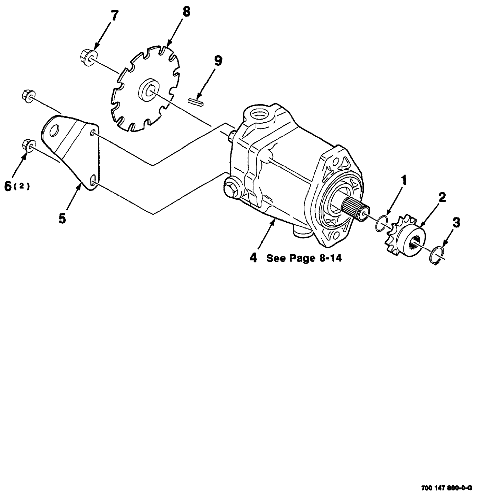 Схема запчастей Case IH 8860HP - (08-10) - MOTOR ASSEMBLY - LEFT (35) - HYDRAULIC SYSTEMS