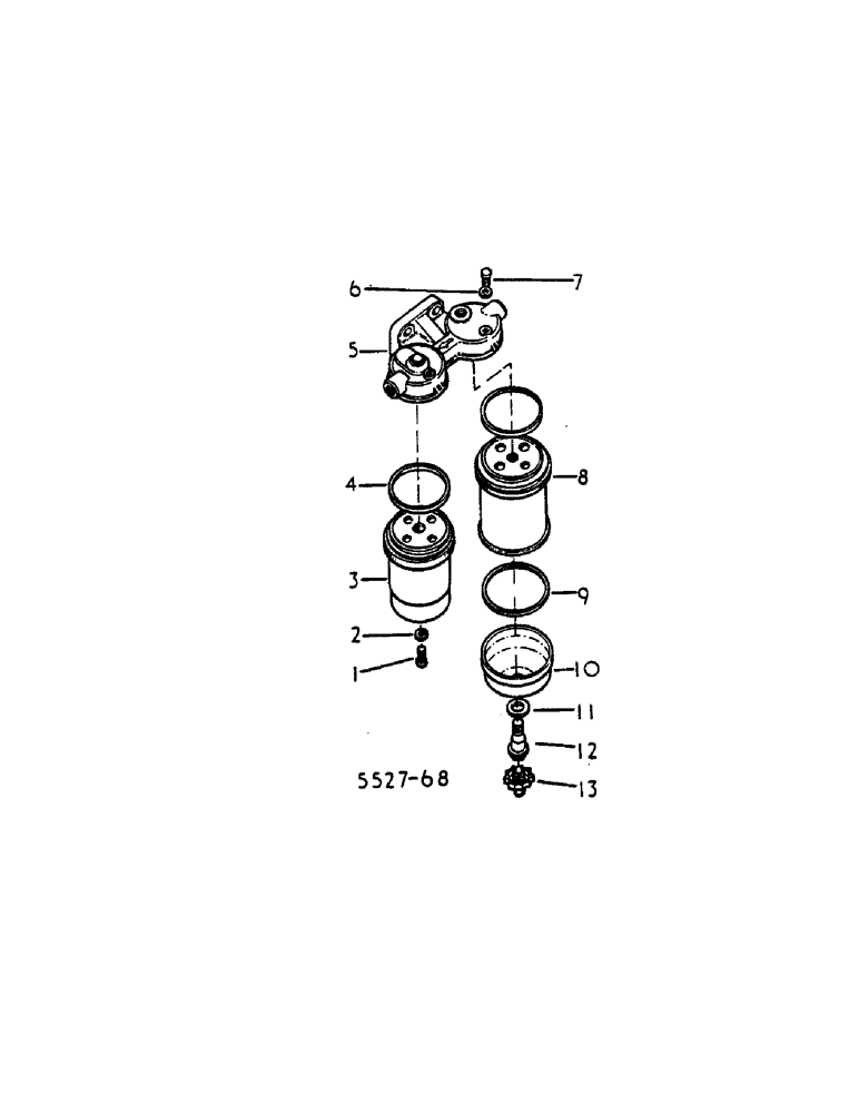 Схема запчастей Case IH HYDRO 84 - (12-39) - POWER, TWIN FUEL FILTER, BOSCH, HYDRO 84 WITH S/N 120521 AND ABOVE, 684 WITH S/N 66767 AND ABOVE Power