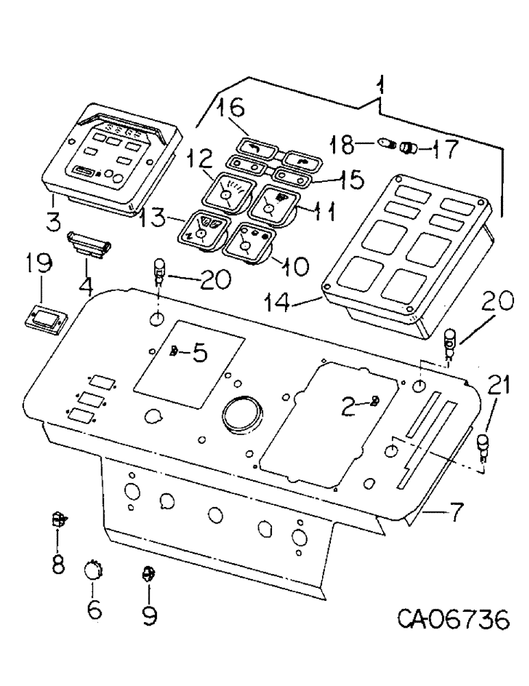 Схема запчастей Case IH 3388 - (11-01) - INSTRUMENTS, INSTRUMENT PANEL AND GAUGES Instruments