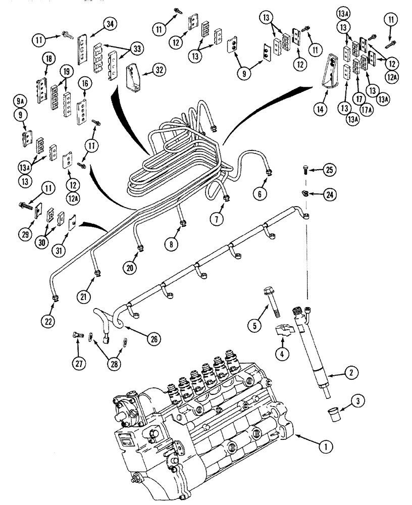 Схема запчастей Case IH 8950 - (3-006) - FUEL INJECTION SYSTEM, 6TA-830 EMISSION CERTIFIED ENGINE, 8950 TRACTOR ONLY (03) - FUEL SYSTEM