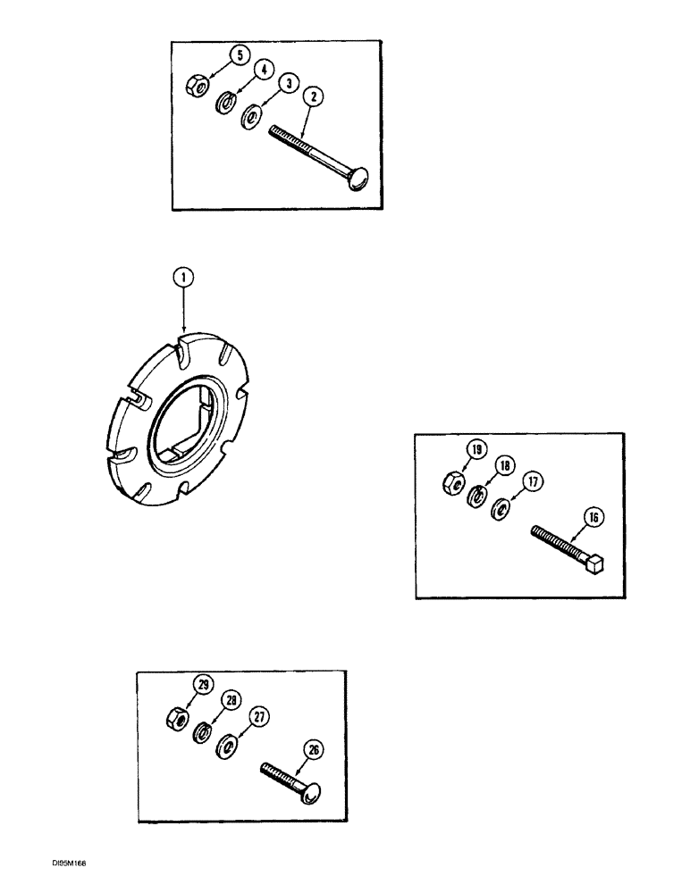 Схема запчастей Case IH 8910 - (6-092) - REAR WHEEL WEIGHT, PRIOR TO P.I.N. JJA0083000 (06) - POWER TRAIN