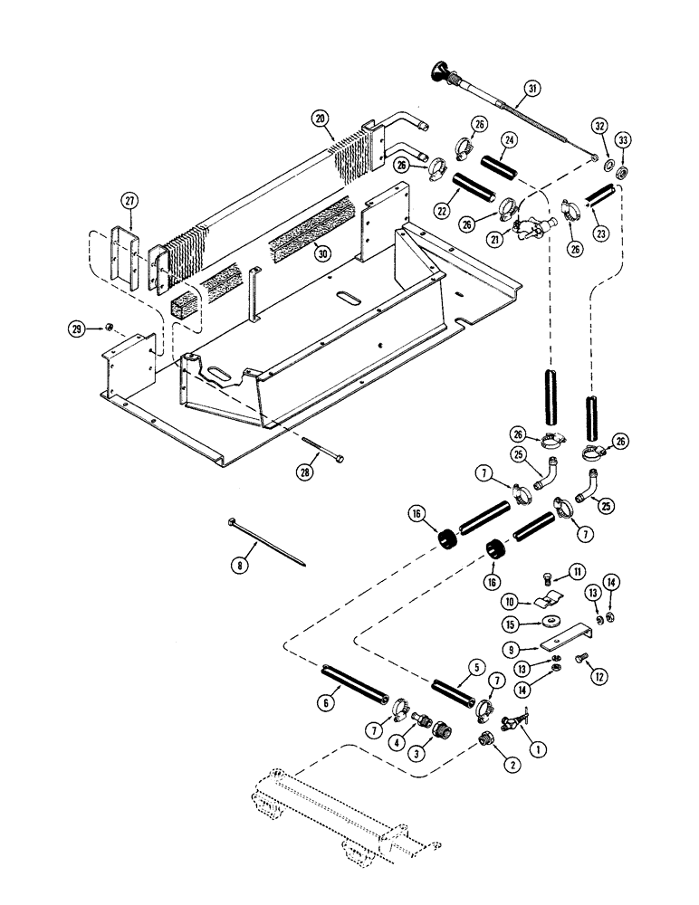 Схема запчастей Case IH 2470 - (290) - CAB, PLENUM WITH HEATER, 1ST USED CAB SERIAL NO. 7813600 (09) - CHASSIS/ATTACHMENTS