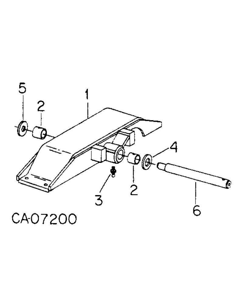 Схема запчастей Case IH 3488 - (07-34) - DRIVE TRAIN, SADDLE ASSY., TRACTORS WITH ALL WHEEL DRIVE, WITH ONE PIECE DRIVE SHAFT (04) - Drive Train