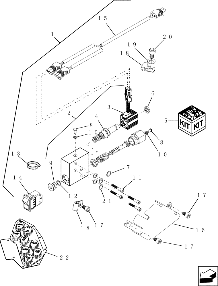 Схема запчастей Case IH 8010 - (44.200.13) - KIT, DUAL SPEED - POWERED REAR AXLE (44) - WHEELS