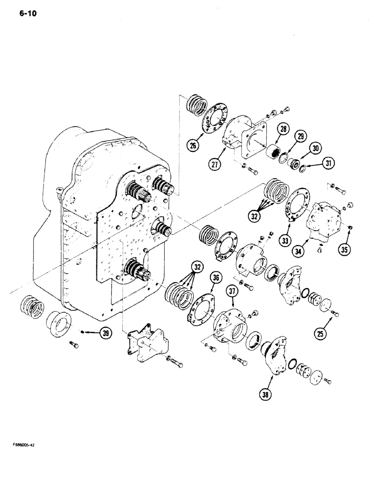 Схема запчастей Case IH 9170 - (6-10) - TRANSMISSION, (CONT) (06) - POWER TRAIN