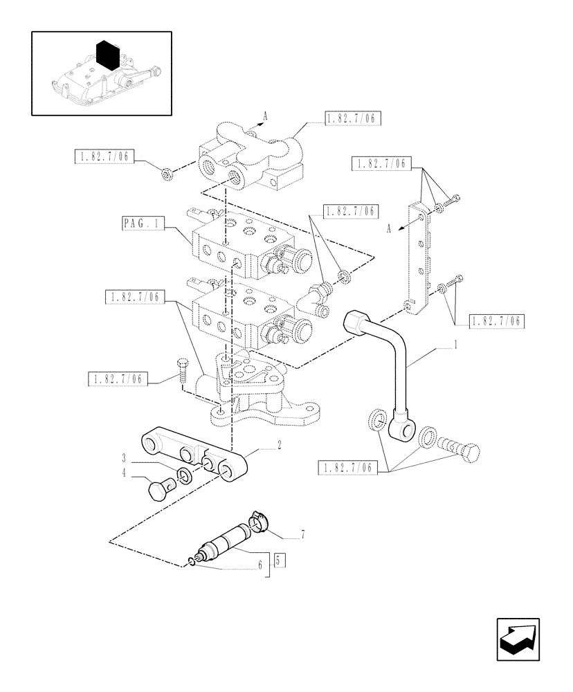 Схема запчастей Case IH JX1085C - (719108040[02]) - (DIA KIT) 2ND REMOTE S/D W/KICK-OUT & FLOAT + DELUXE COUPLERS (18) - VARIATIONS