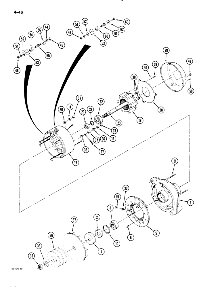 Схема запчастей Case IH STEIGER - (4-046) - ALTERNATOR ASSEMBLY (04) - ELECTRICAL SYSTEMS