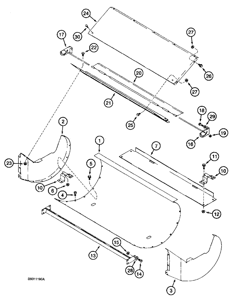 Схема запчастей Case IH 1688 - (9C-08) - CLEANING FAN, HOUSING (15) - BEATER & CLEANING FANS