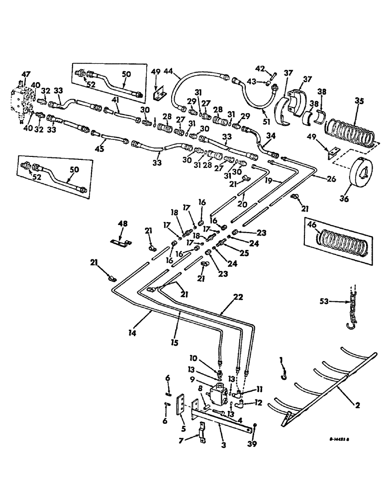 Схема запчастей Case IH 315 - (F-11) - HYDRAULICS SYSTEM, PLATFORM AUTOMATIC CONTROL (07) - HYDRAULIC SYSTEM