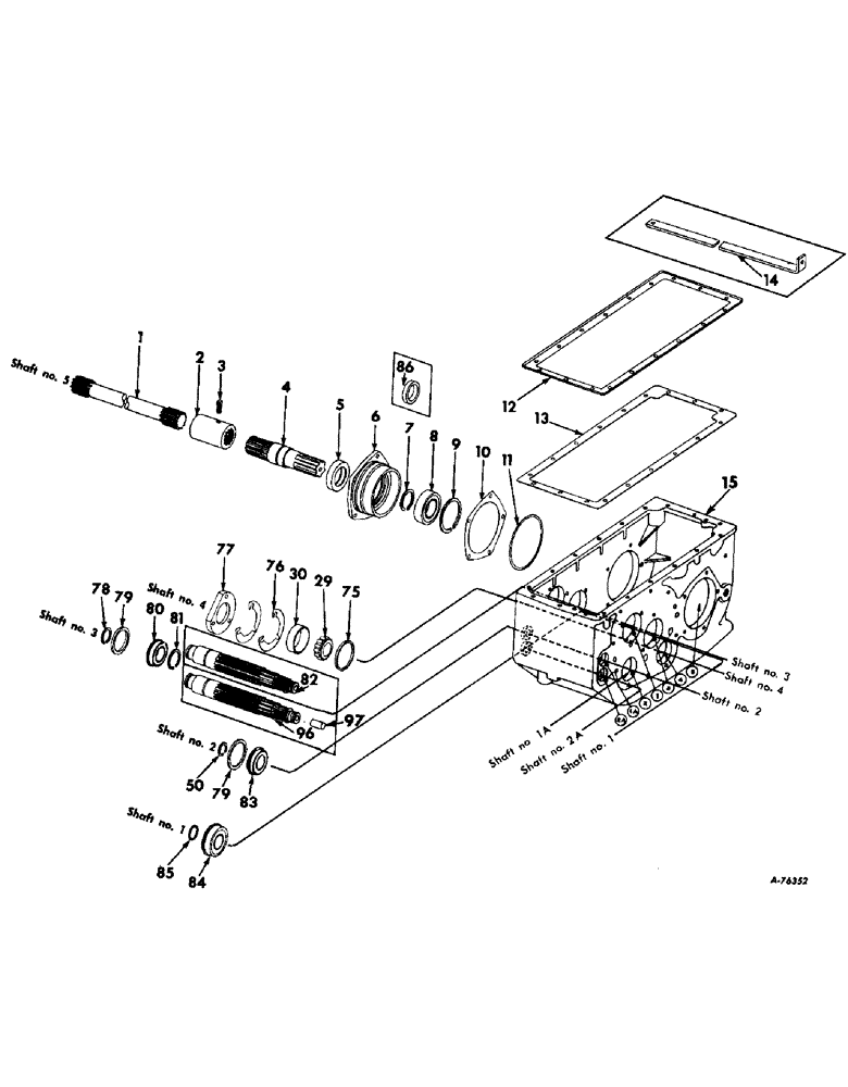 Схема запчастей Case IH 503 - (054) - AXLE TRANSMISSION (21) - TRANSMISSION