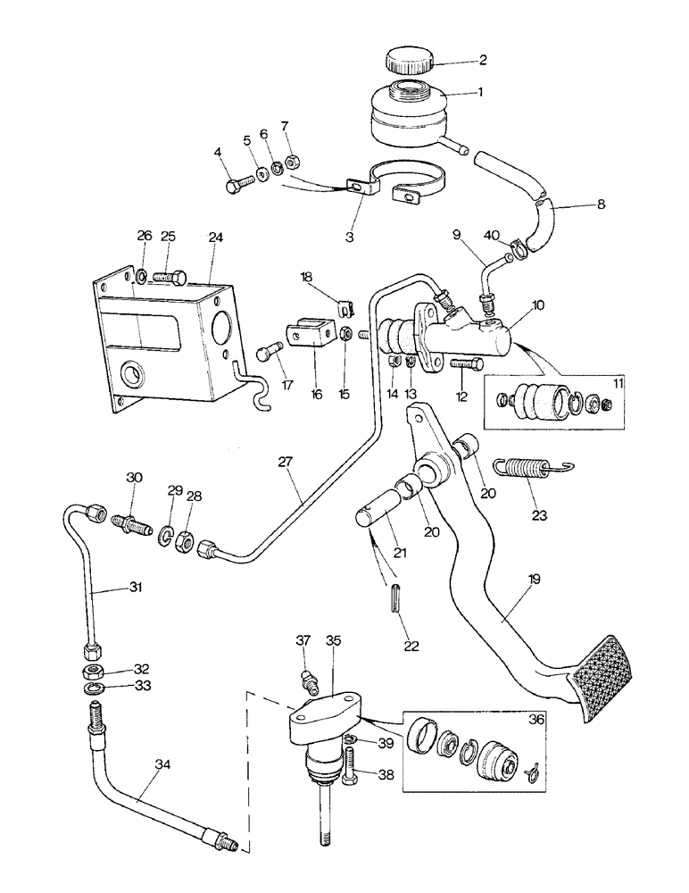 Схема запчастей Case IH 1690 - (C03-3) - RELEASE MECHANISM FOR THE TRANSMISSION CLUTCH, HYDRAULIC COMPONENTS, LOW PROFILE MODEL (03.1) - CLUTCH