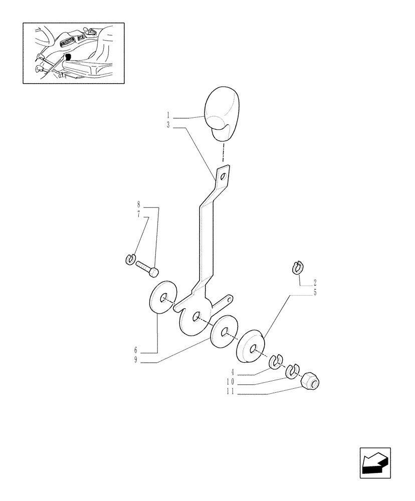 Схема запчастей Case IH JX1075C - (1.92.11/01) - (VAR.722) CONTROL VALVE JOYSTICK (10) - OPERATORS PLATFORM/CAB