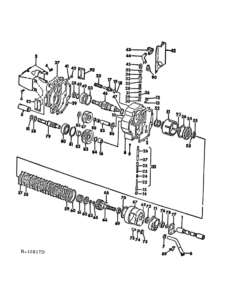 Схема запчастей Case IH 886 - (07-27) - DRIVE TRAIN, INDEPENDENT POWER TAKE OFF, DUAL SPEED (04) - Drive Train