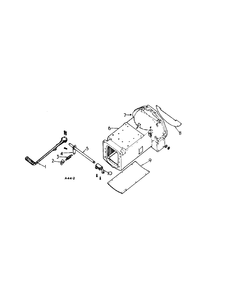 Схема запчастей Case IH 354 - (4-22) - CHASSIS, CLUTCH HOUSING AND CONNECTIONS (12) - CHASSIS