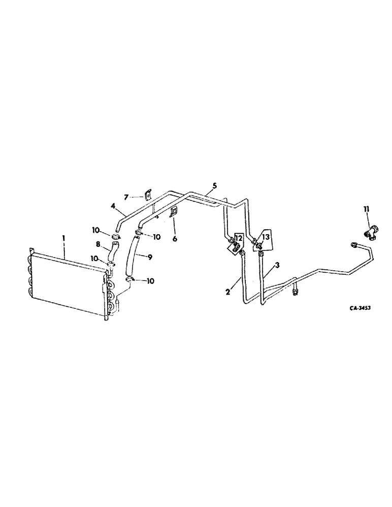 Схема запчастей Case IH 464 - (06-01) - COOLING, OIL COOLER Cooling