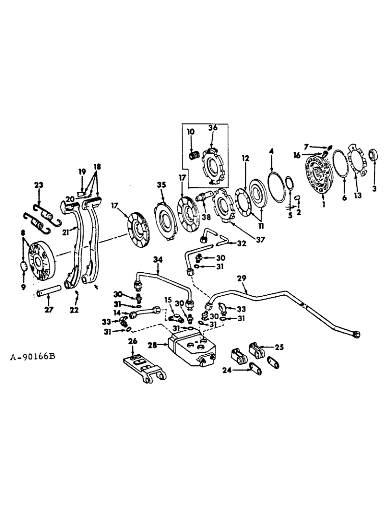 Схема запчастей Case IH 756 - (H-15) - CONTROLS, BRAKES Controls