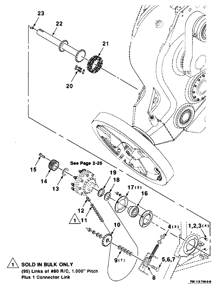 Схема запчастей Case IH 8590 - (2-24) - DRIVE ASSEMBLY, RIGHT, AUXILIARY Driveline