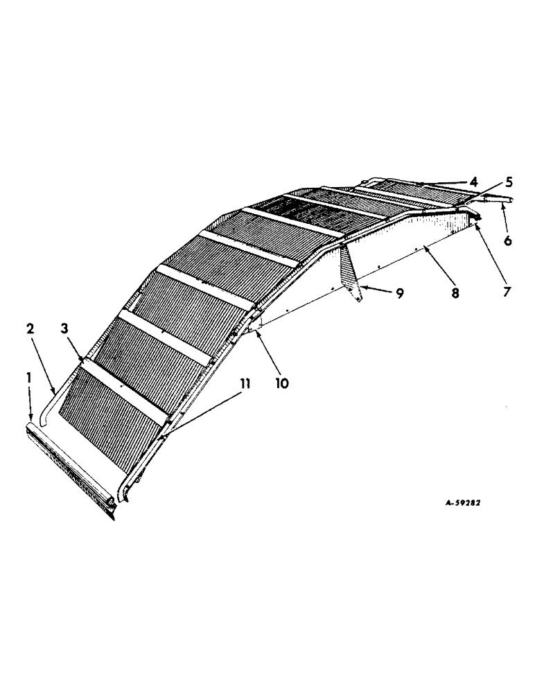 Схема запчастей Case IH 420 - (063) - BASKET COVER GRATES (80) - CROP STORAGE/UNLOADING