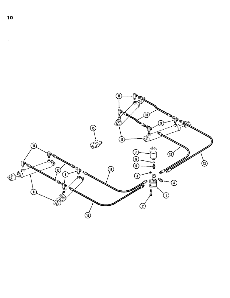 Схема запчастей Case IH K23B - (10) - HYDRAULIC SYSTEM 