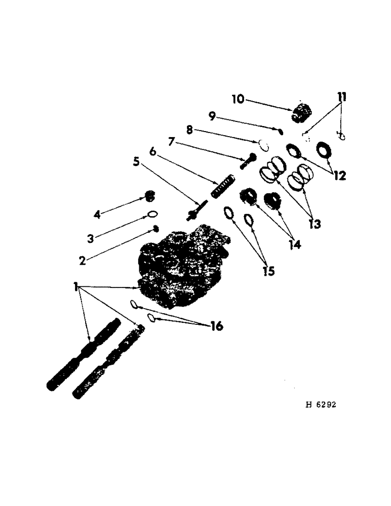 Схема запчастей Case IH 201 - (D-037[A]) - HYDRAULIC CONTROL VALVE (35) - HYDRAULIC SYSTEMS