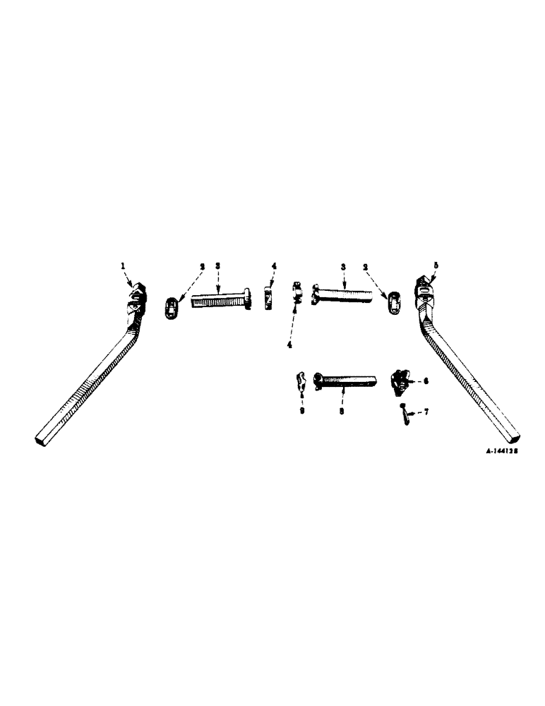 Схема запчастей Case IH F-144 - (B-39) - TOOL BARS, FRONT SECTION 