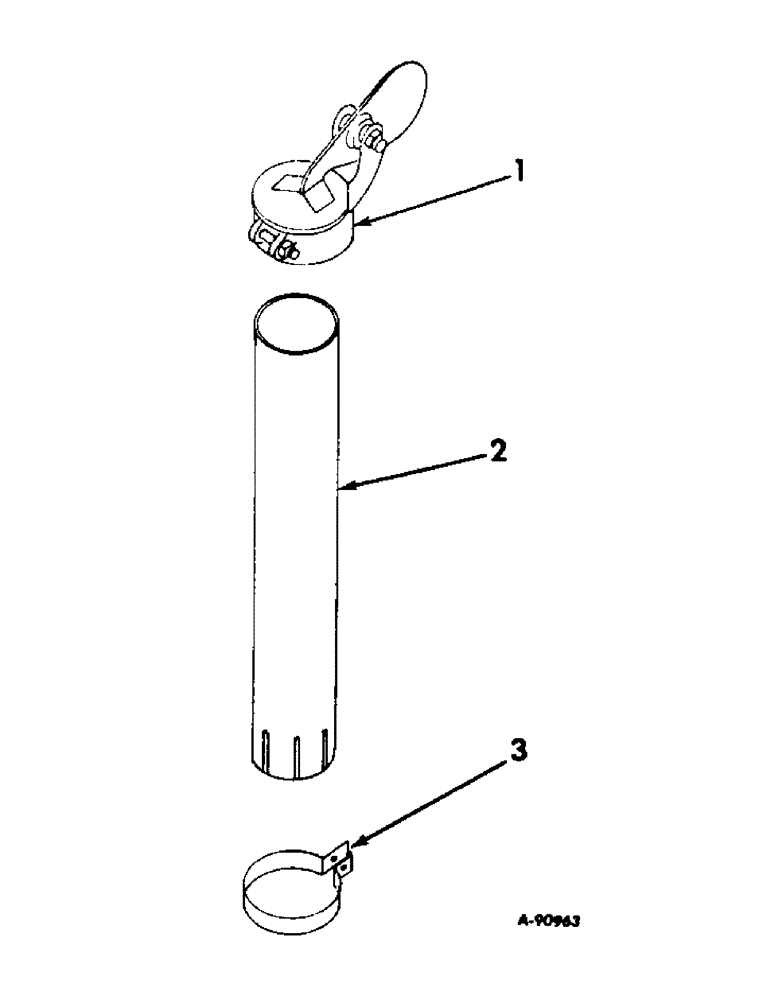 Схема запчастей Case IH 2706 - (N-22) - PARTS ACCESSORIES AND ATTACHMENTS, EXHAUST PIPE EXTENSION Accessories & Attachments