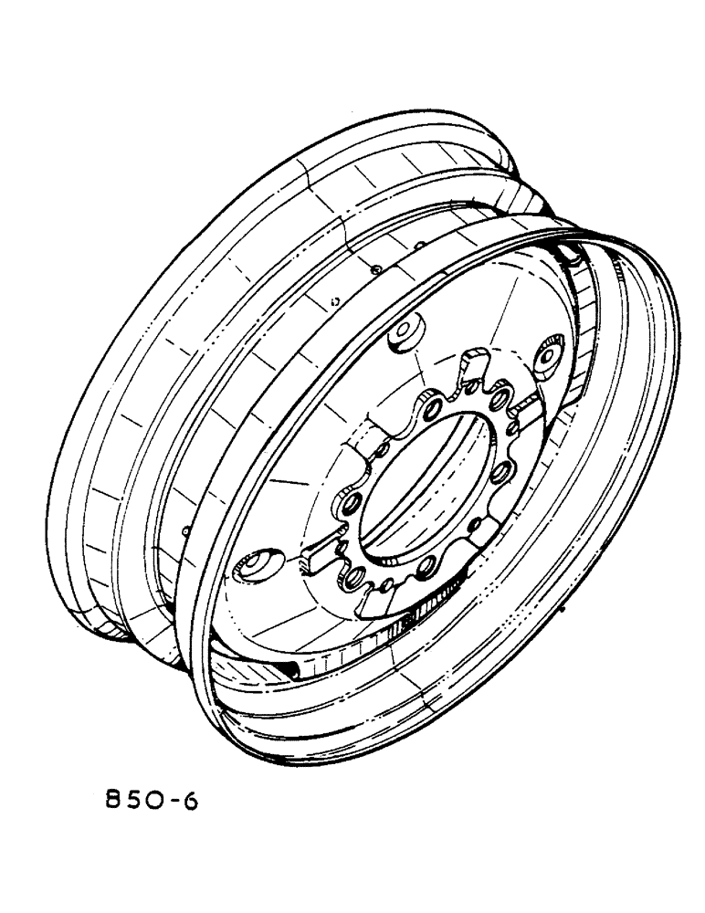 Схема запчастей Case IH 685 - (15-002) - FRONT WHEELS Wheels & Traction