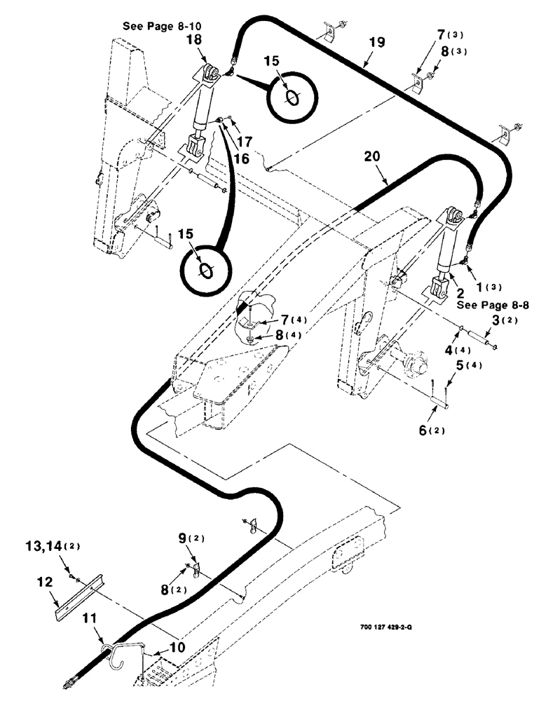 Схема запчастей Case IH 8309 - (8-06) - HYDRAULIC ASSEMBLY (35) - HYDRAULIC SYSTEMS