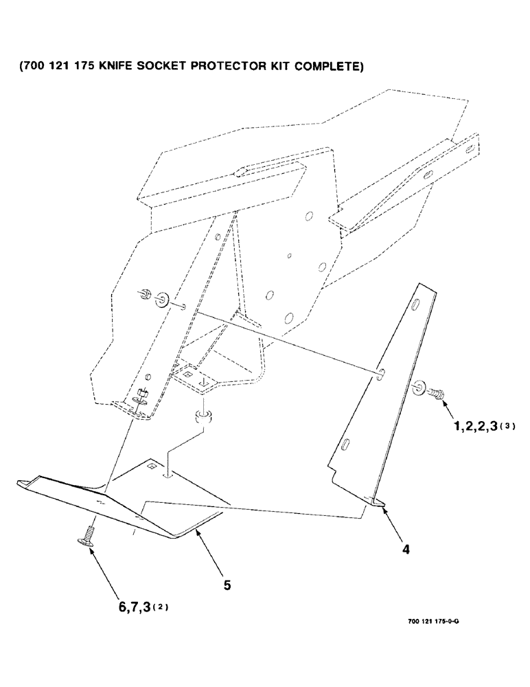 Схема запчастей Case IH 8830 - (9-06) - KNIFE SOCKET PROTECTOR KIT, 700121175 KNIFE SOCKET PROTECTOR KIT COMPLETE (09) - CHASSIS