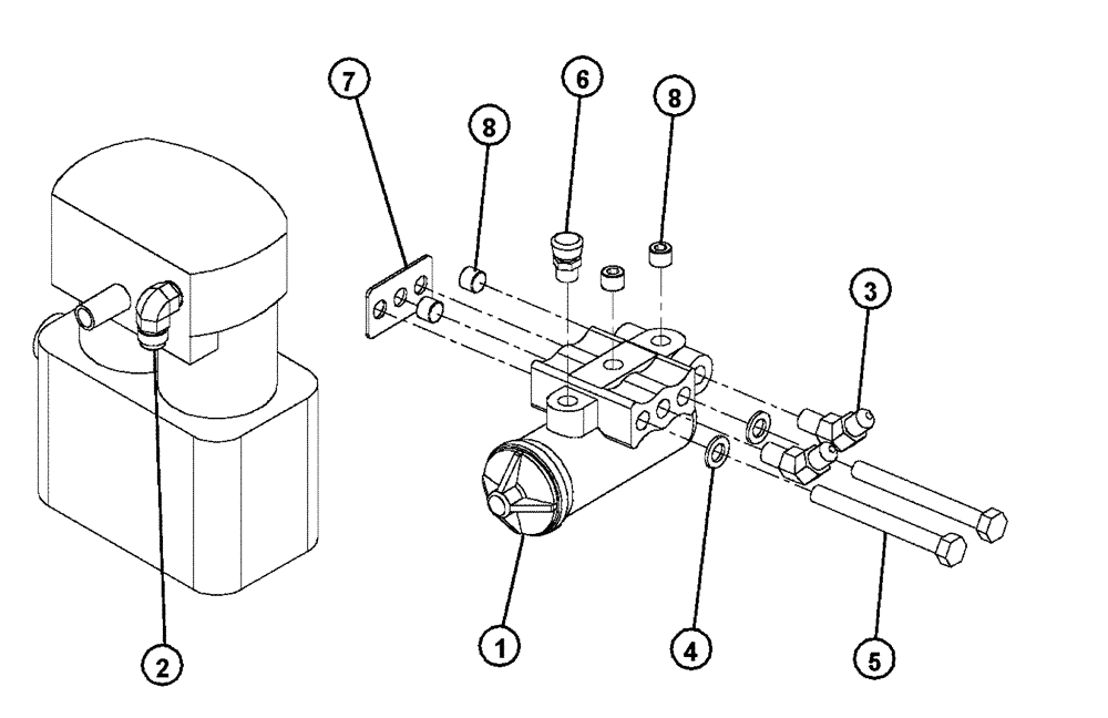 Схема запчастей Case IH FLX4375 - (07-002) - AIR COMPRESSOR GROUP (FLX 4375) Pneumatics