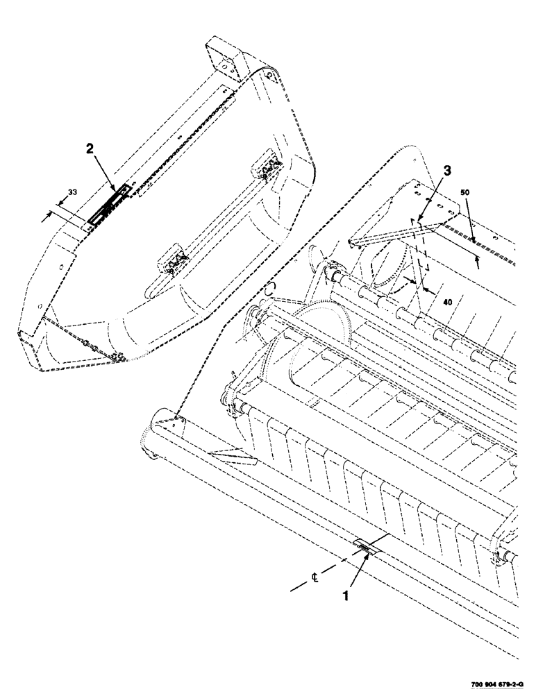 Схема запчастей Case IH SC412 - (9-08) - DECALS AND LOCATION DIAGRAM (HEADER - RIGHT) (09) - CHASSIS