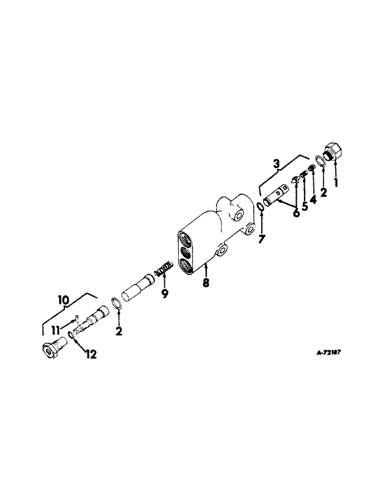 Схема запчастей Case IH 2606 - (119) - STEERING MECHANISM, POWER STEERING FLOW DIVIDER VALVE Steering Mechanism