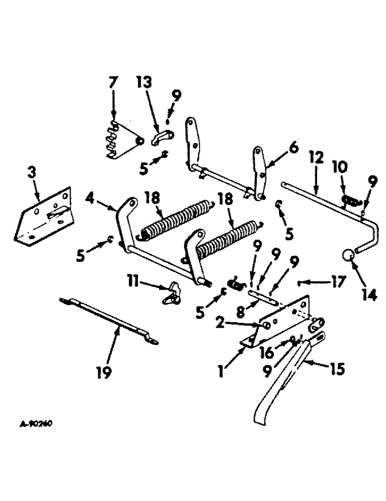 Схема запчастей Case IH 756 - (M-03) - SEATS AND MISCELLANEOUS, ADJUSTABLE SEAT BASE (10) - OPERATORS PLATFORM