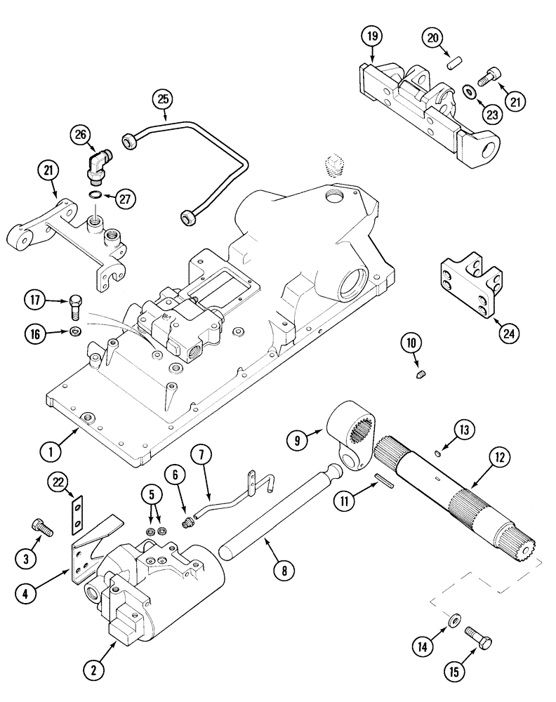 Схема запчастей Case IH C70 - (08-17) - DRAFT CONTROL (08) - HYDRAULICS