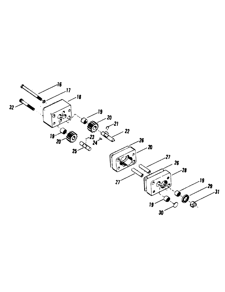 Схема запчастей Case IH STEIGER - (04-29) - TRANSMISSION PUMP - THREE SECTION (04) - Drive Train