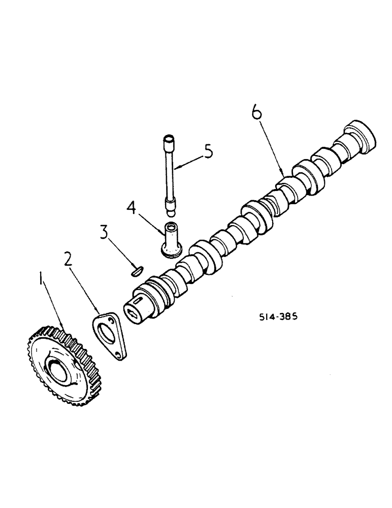 Схема запчастей Case IH 784 - (12-18) - POWER, CAMSHAFT AND RELATED PARTS Power