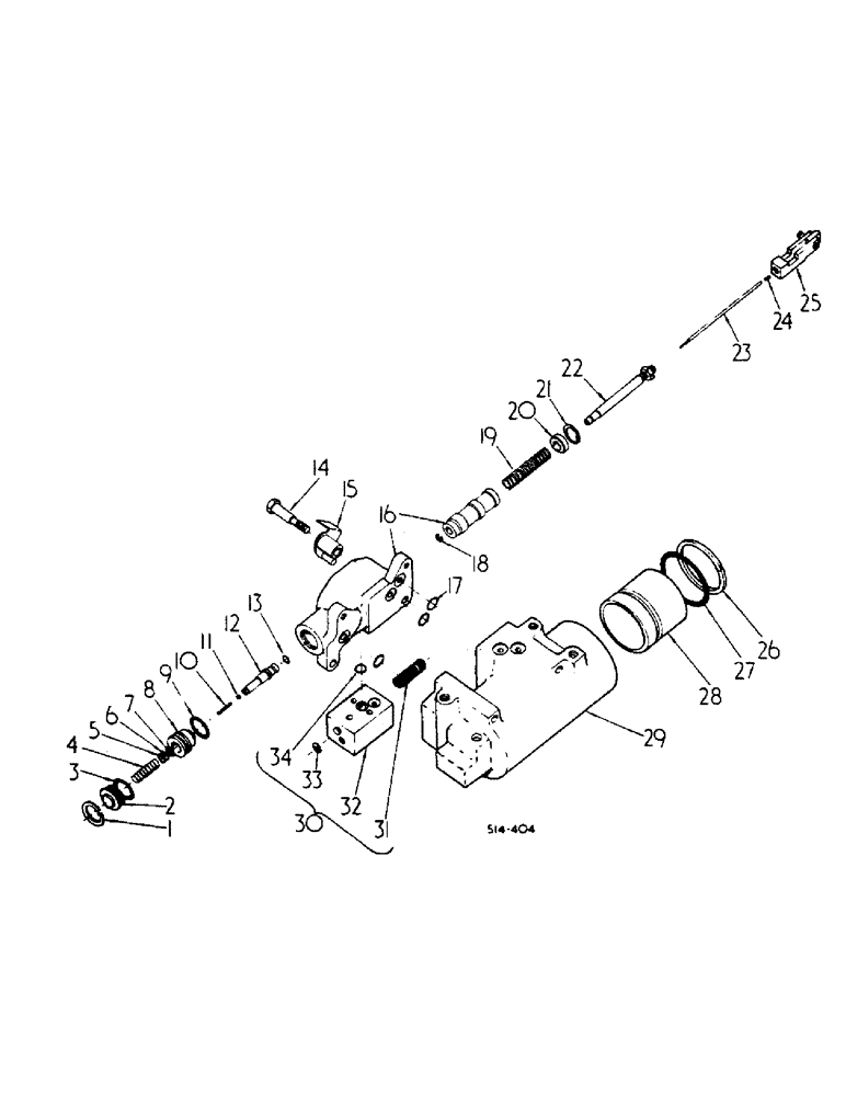 Схема запчастей Case IH 884 - (10-19) - DRAFT CONTROL CYLINDER AND VALVE (07) - HYDRAULICS