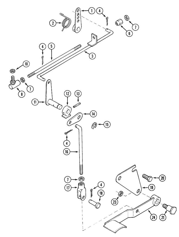 Схема запчастей Case IH C50 - (03-07) - FOOT ACCELERATOR (03) - FUEL SYSTEM