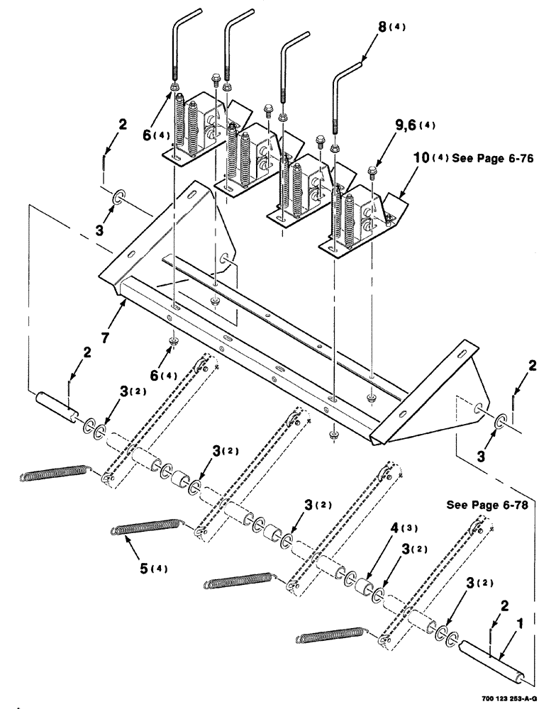 Схема запчастей Case IH 8575 - (06-072) - TENSIONER ASSEMBLY, S.N. CFH0113001 THRU CFH0117742 (14) - BALE CHAMBER