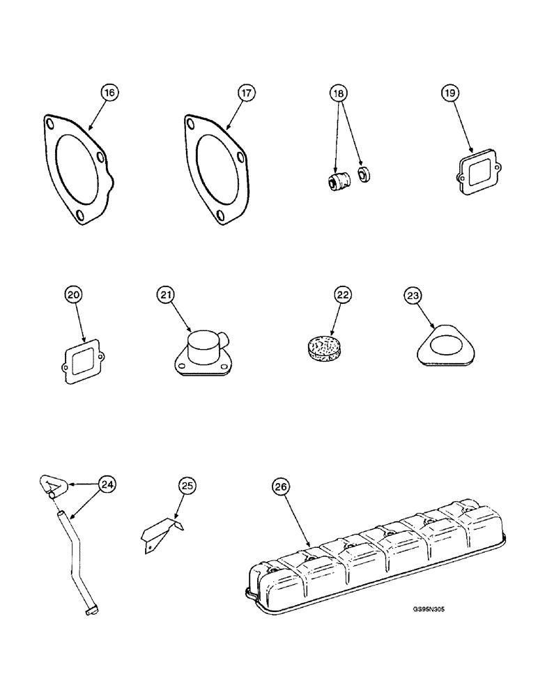 Схема запчастей Case IH D-414 - (9C-24) - SERVICE KITS 