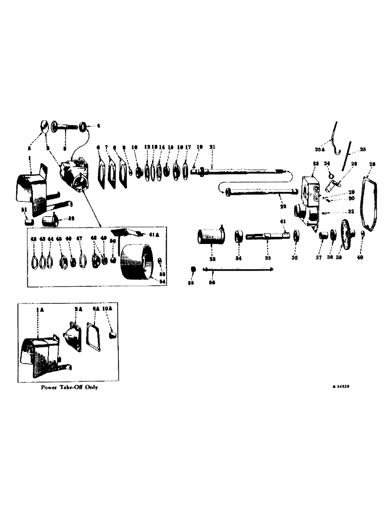 Схема запчастей Case IH FARMALL C - (184) - ATTACHMENTS, BELT PULLEY AND POWER TAKE-OFF ATTACHMENT, SPECIAL Attachments