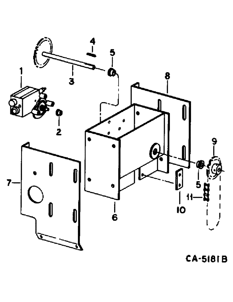 Схема запчастей Case IH 1470 - (21-07) - THRESHING ROTOR AND CONCAVES, ROTOR DRIVE ADJUSTMENT (14) - THRESHING