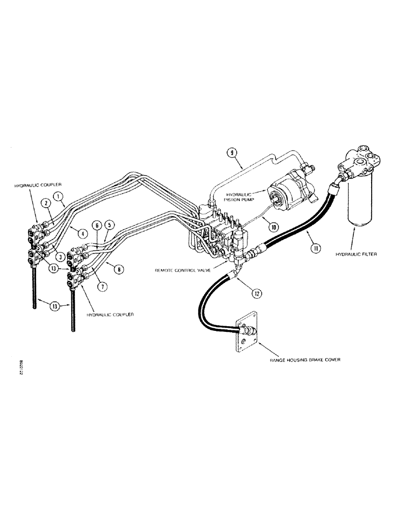 Схема запчастей Case IH 7150 - (1-026) - PICTORIAL INDEX, REMOTE HYDRAULICS, TRANSMISSION SERIAL NUMBER AJB0018756 THROUGH AJB0055385 (00) - PICTORIAL INDEX