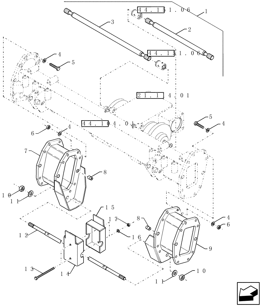 Схема запчастей Case IH 9230 - (25.101.01[02]) - FRONT AXLE EXTENSION - PLANETARY (25) - FRONT AXLE SYSTEM