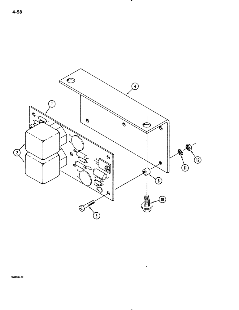 Схема запчастей Case IH 9130 - (4-58) - TIME BASE FLASHER ASSEMBLY (04) - ELECTRICAL SYSTEMS