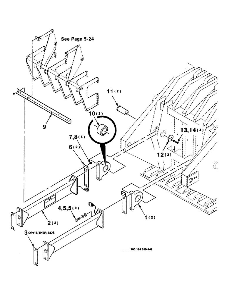 Схема запчастей Case IH 8590 - (5-20) - PLUNGER CONNECTING ROD ASSEMBLY (13) - FEEDER