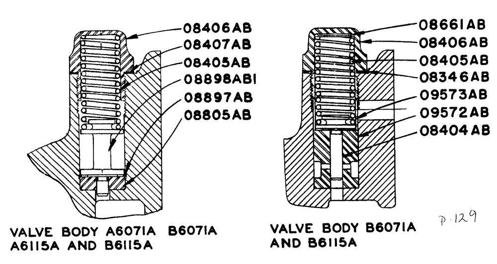 Схема запчастей Case IH LA-SERIES - (091) - HYDRAULIC SINGLE AND DUAL CONTROL UNIT - HYDRAULIC RELIEF VALVE (08) - HYDRAULICS