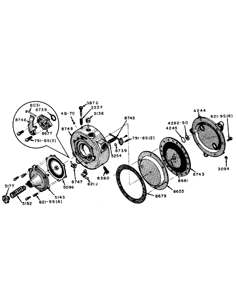 Схема запчастей Case IH 500B-SERIES - (027D) - G45741 L.P.G. REGULATOR (03) - FUEL SYSTEM