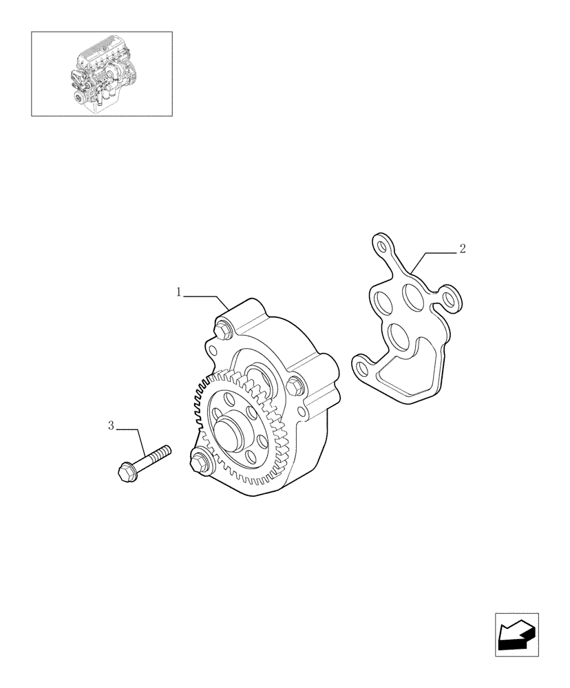 Схема запчастей Case IH STEIGER 430 - (02-46) - PUMP, ENGINE OIL & RELATED PARTS, STX & STEIGER 380 / 430 (02) - ENGINE